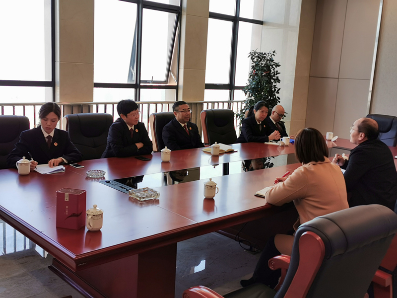 合肥市蜀山区检察院检察长潘孝峰一行来我司走访调研